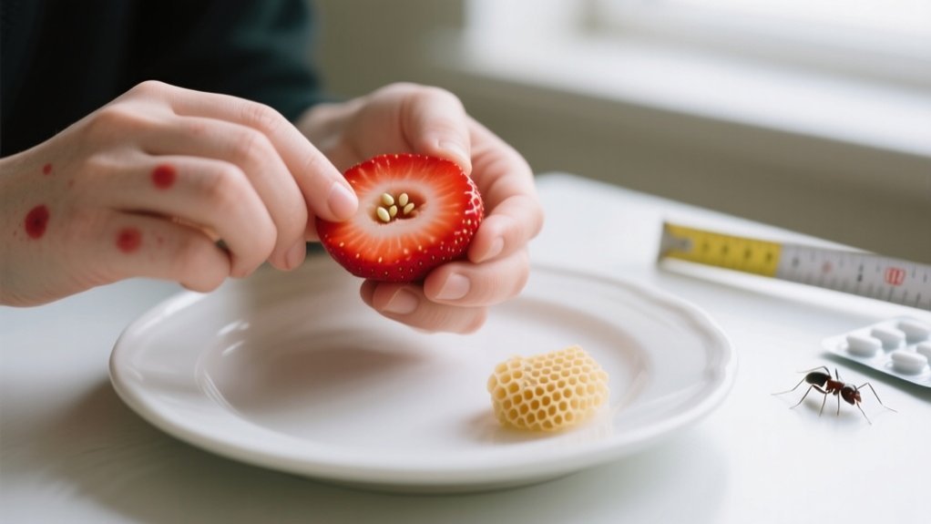 allergy symptoms from strawberries