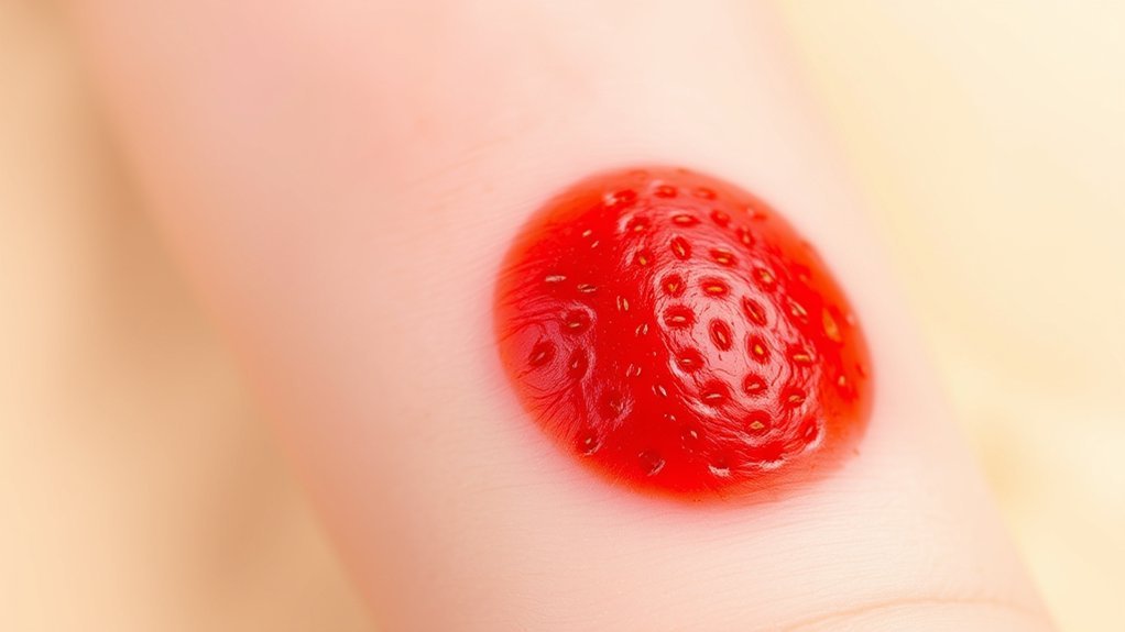 benign infant blood vessel tumor