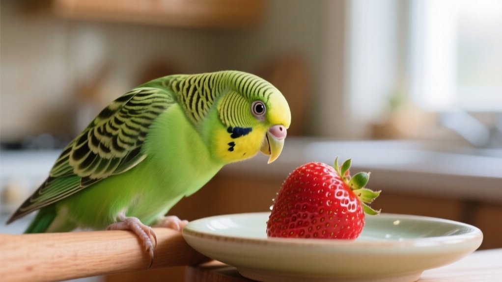 budgies can eat strawberries