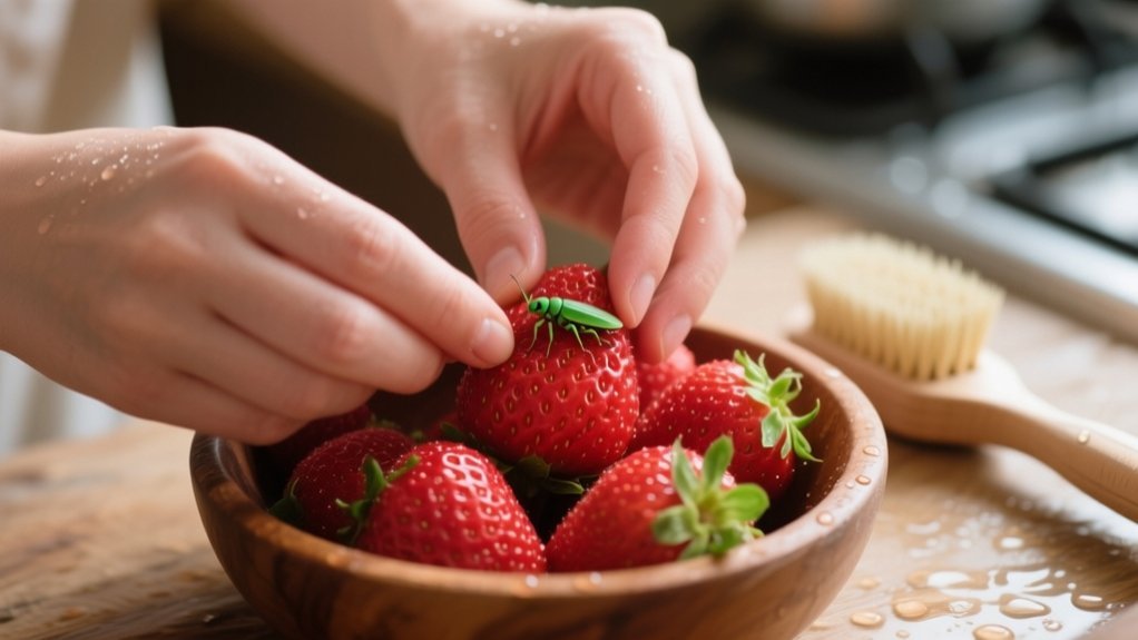 bugs in strawberries removal