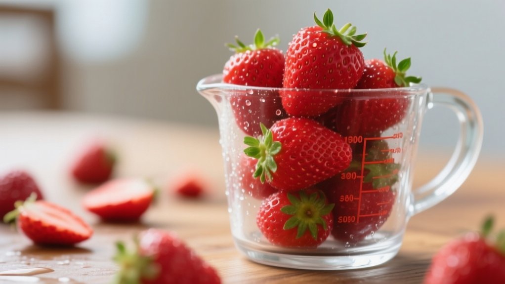 calculating strawberry calorie content