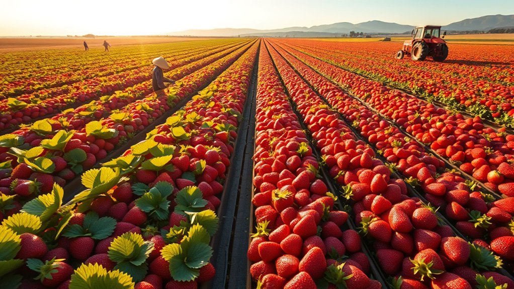 california dominates strawberry production