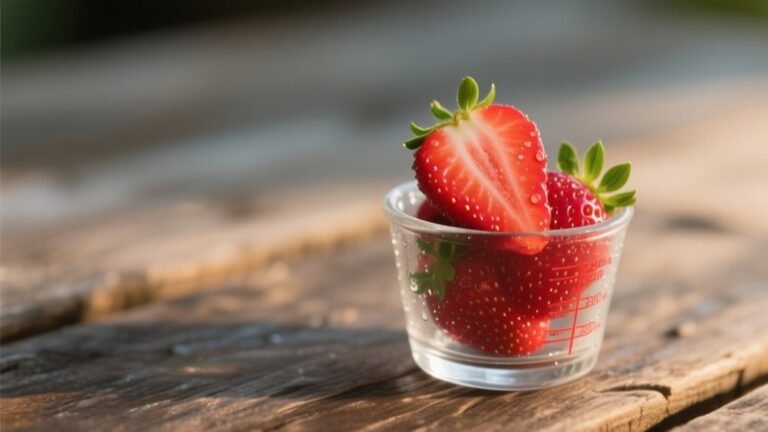 calories in half strawberries