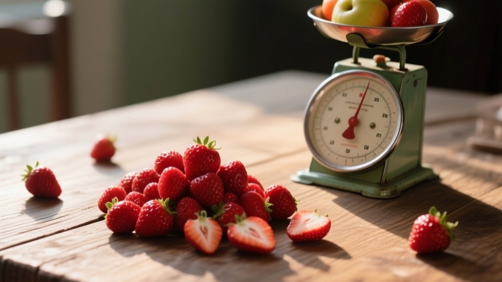 calories in pound strawberries