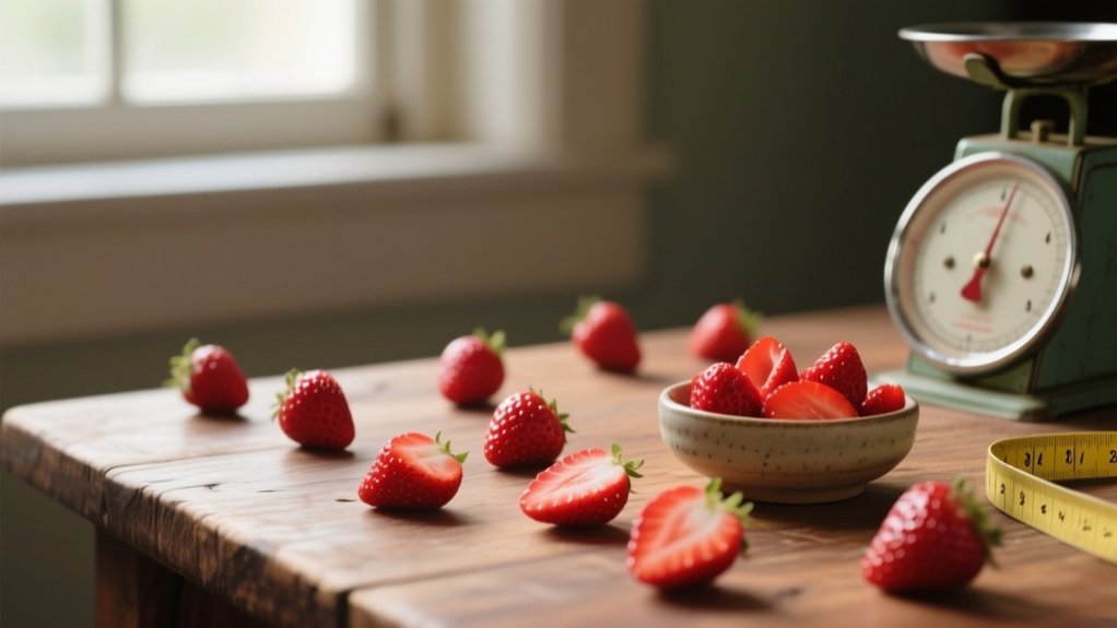 calories in strawberries calculated