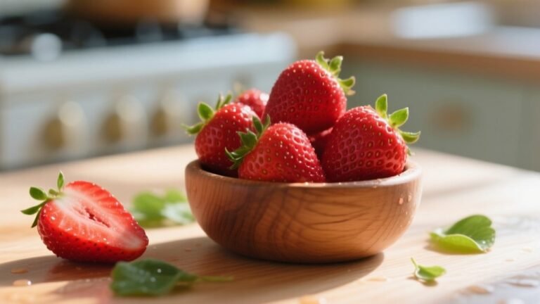 carbohydrate content in strawberries