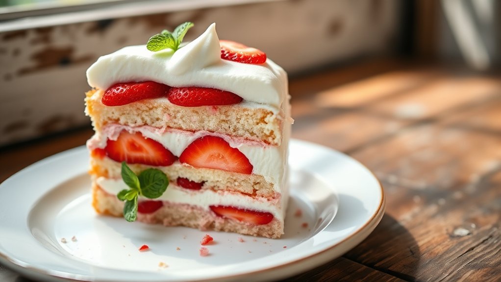 creamy strawberry cake frosting