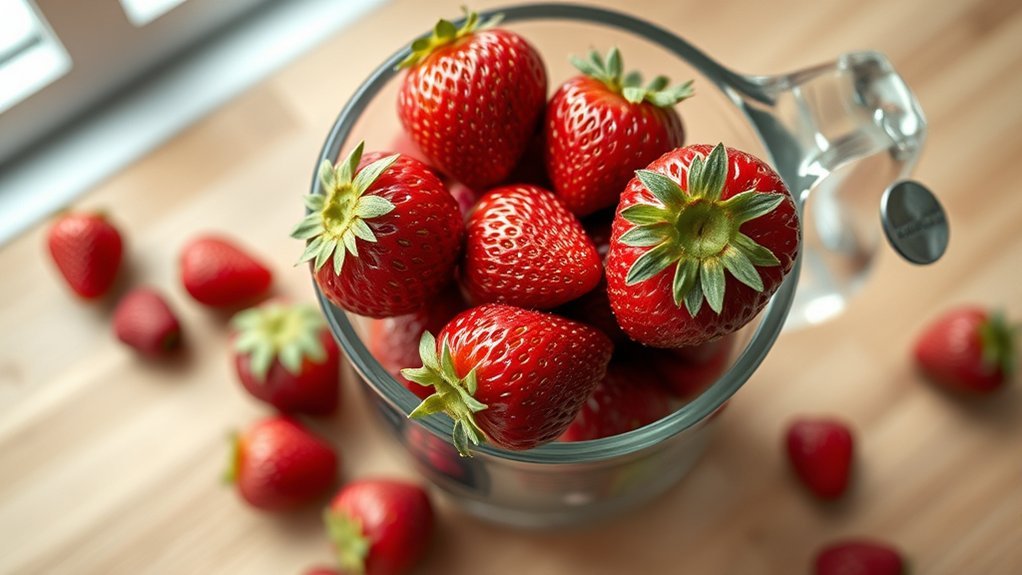 cup of strawberries weight