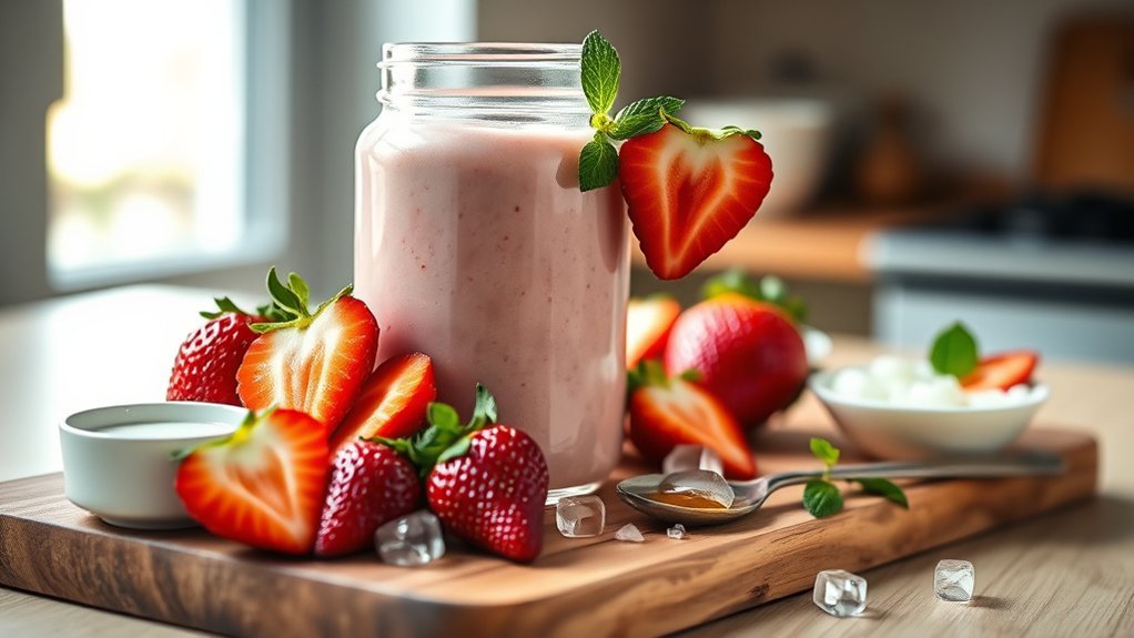 customize your strawberry smoothie