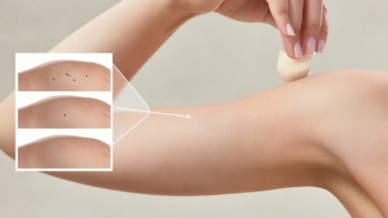 eliminate strawberry arms effectively