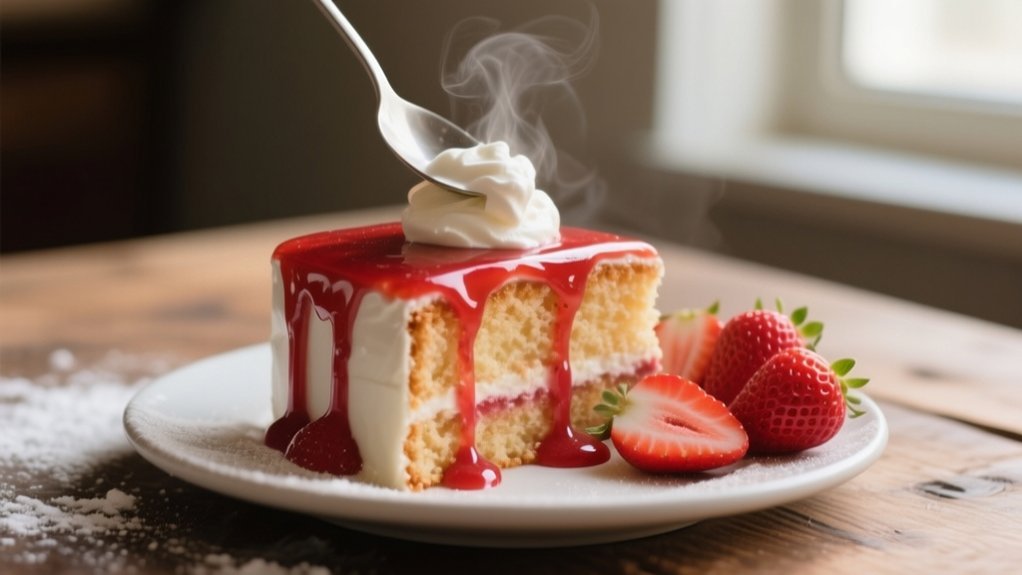 enhance boxed strawberry cake