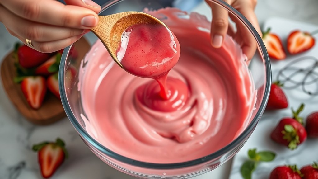 enhance strawberry cake flavor