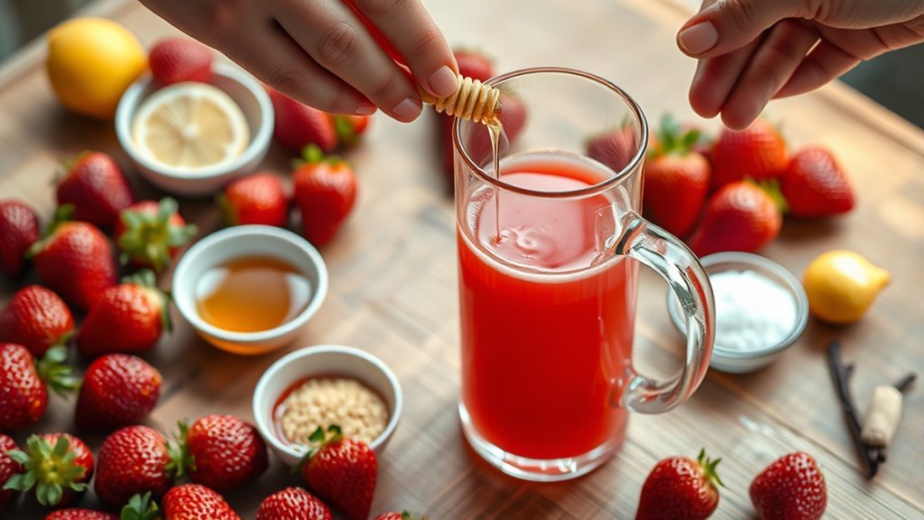 enhance strawberry juice flavors