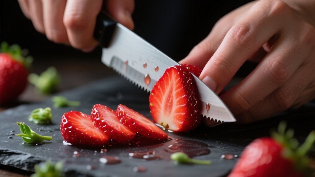 fancy strawberry cutting techniques