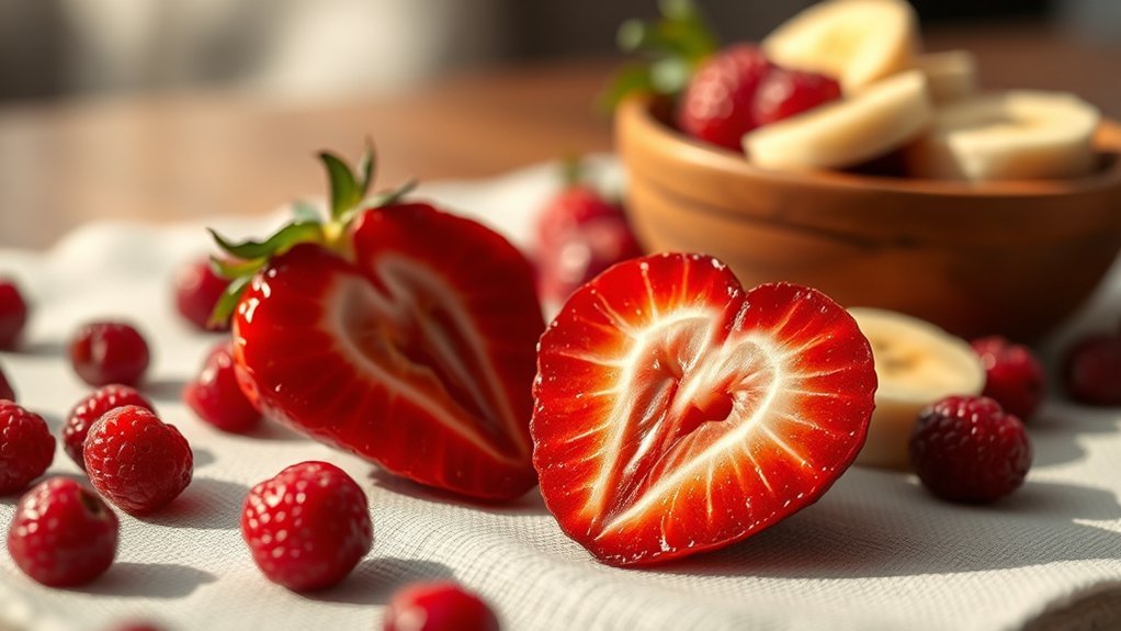 fiber rich strawberries promote health