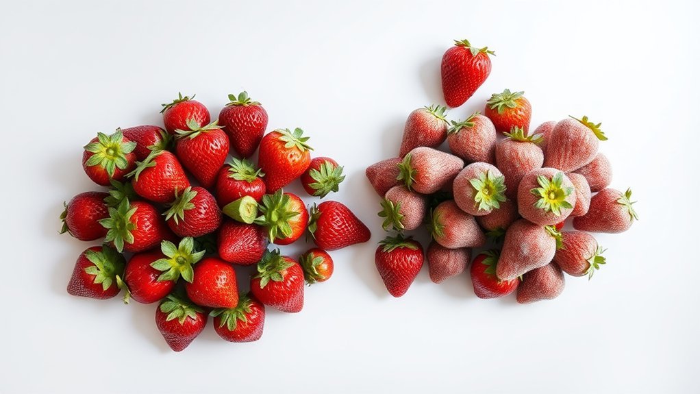 fresh and frozen identical calories