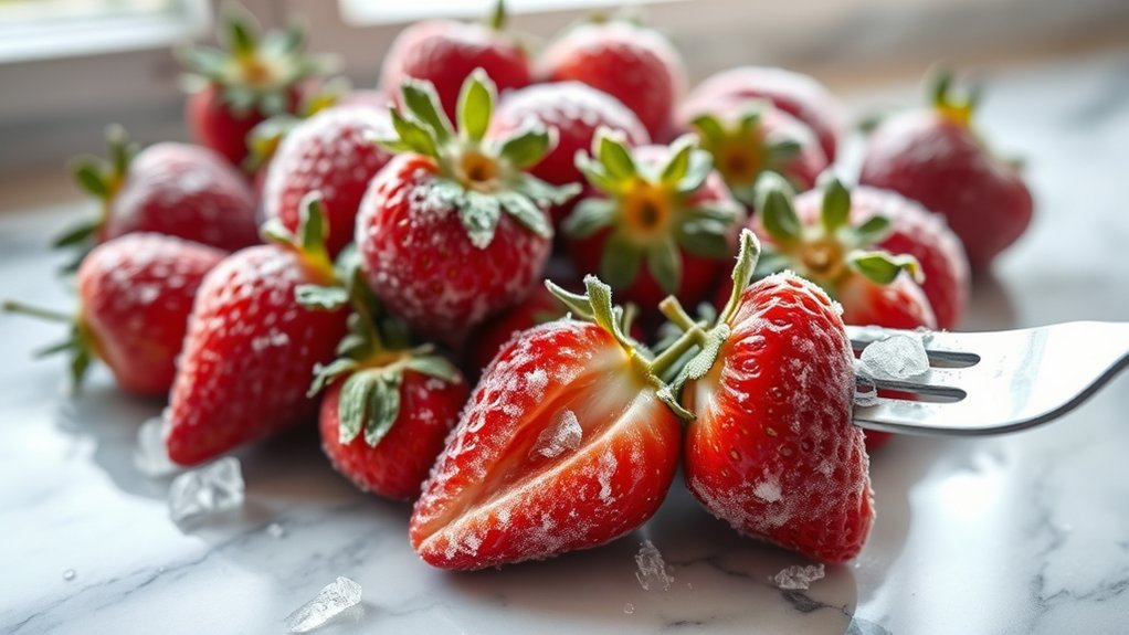 frozen strawberries safety precautions