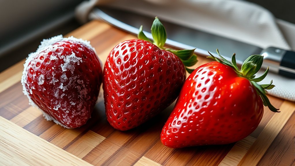 fully thawed strawberry signs