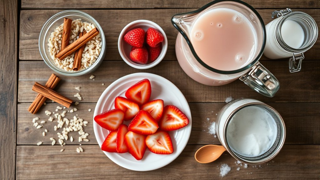 gather ingredients for horchata
