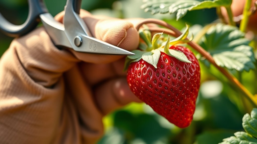 gently pinch and pull