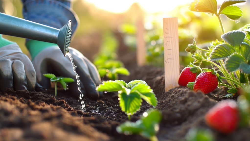 growing strawberries step by step