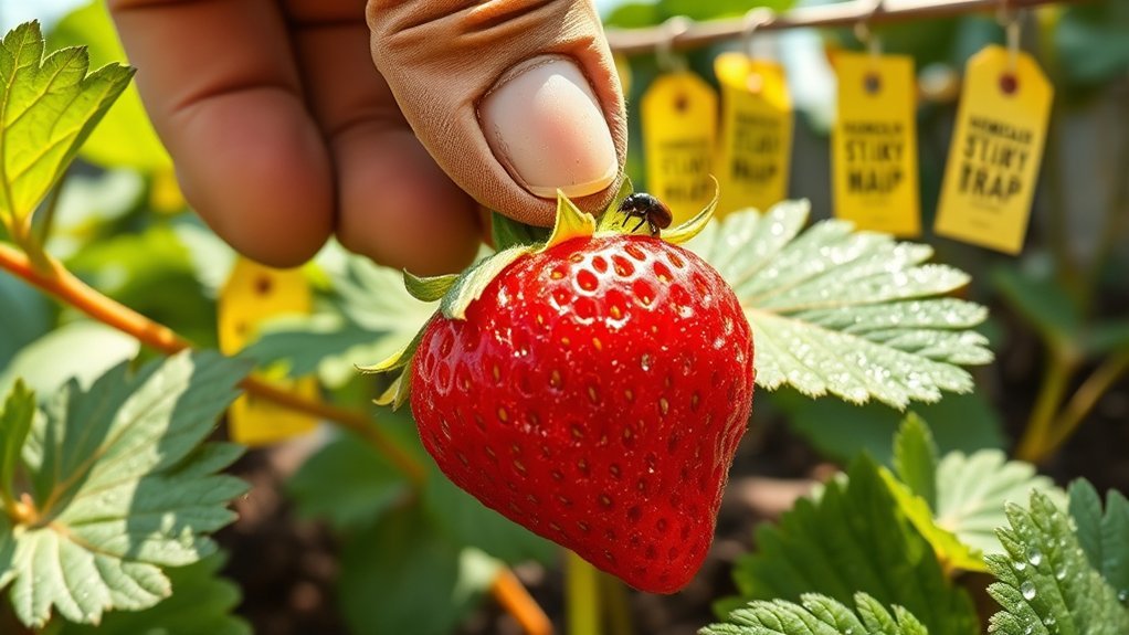 hand pick pests use traps