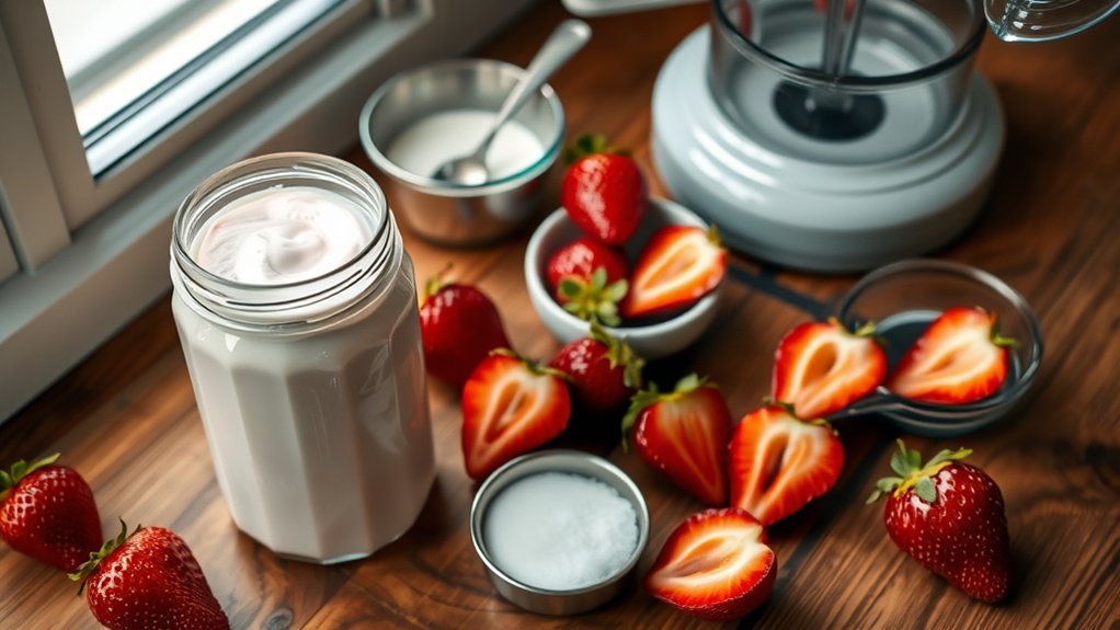 homemade strawberry yogurt recipe