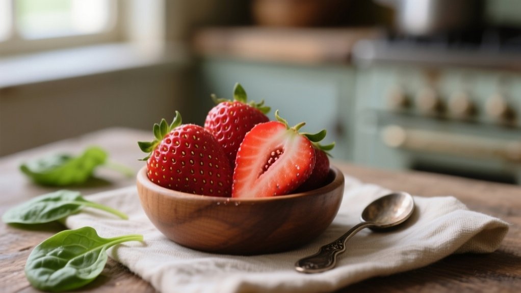 iron content in strawberries