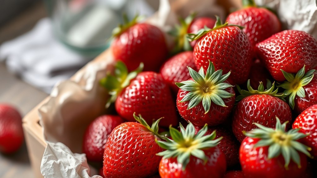 keep strawberries dry storage