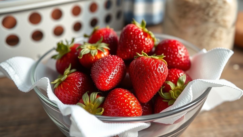 keep strawberries dry storage