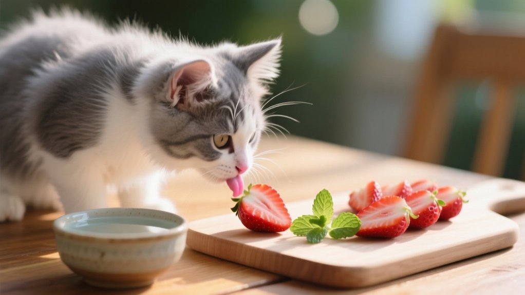 kittens and strawberries safety