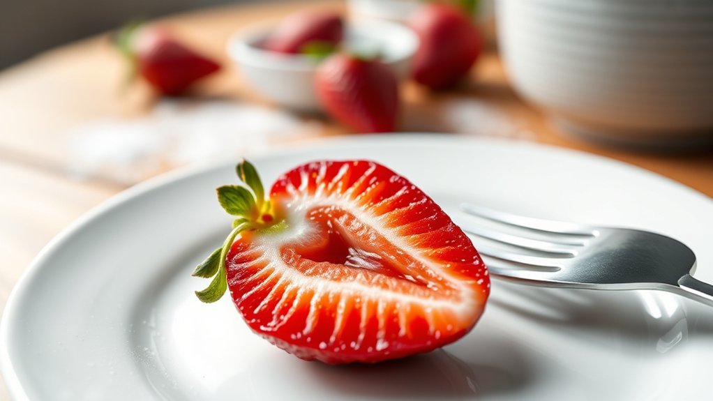 korean dishes featuring strawberries