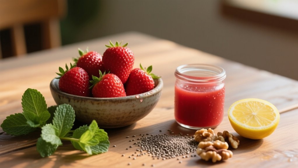 liver friendly nutrients in strawberries