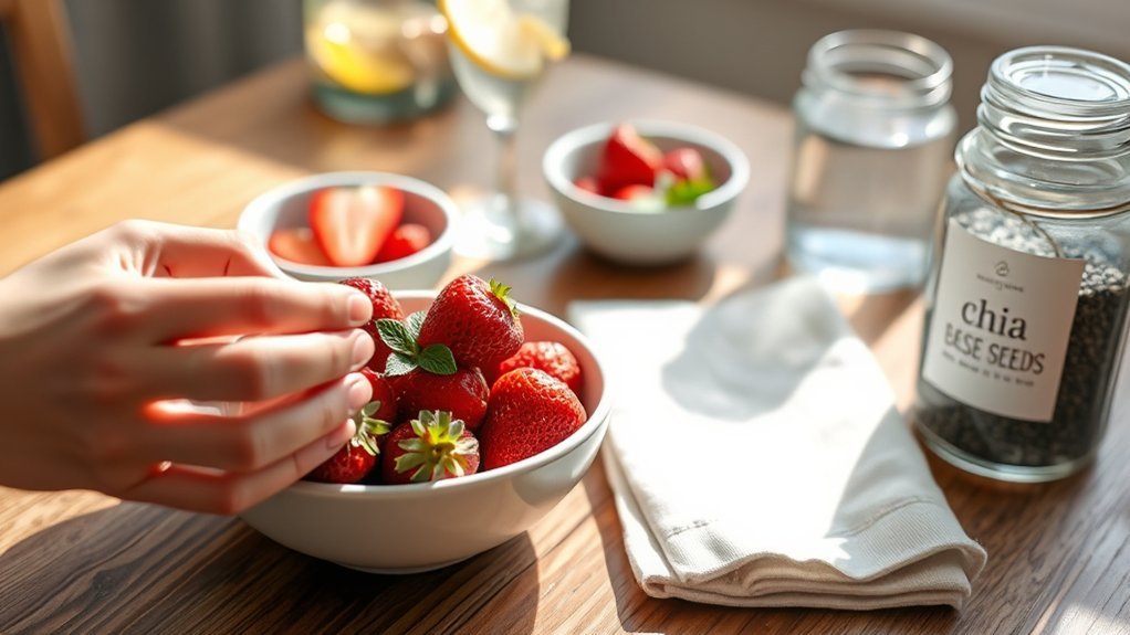 manage strawberries for ibs