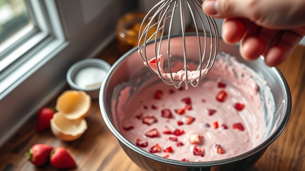 mix wet ingredients thoroughly