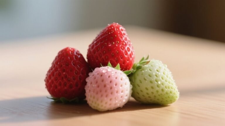 natural color of strawberries