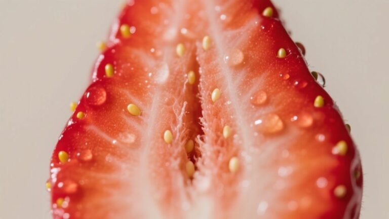 nutrients and seeds in strawberries