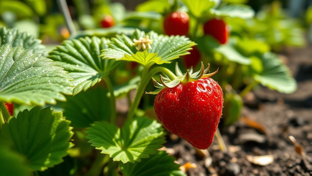 optimal light for strawberries