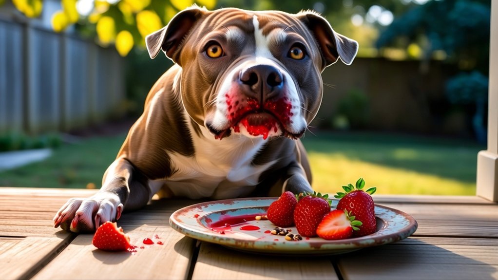 pitbulls can safely enjoy strawberries