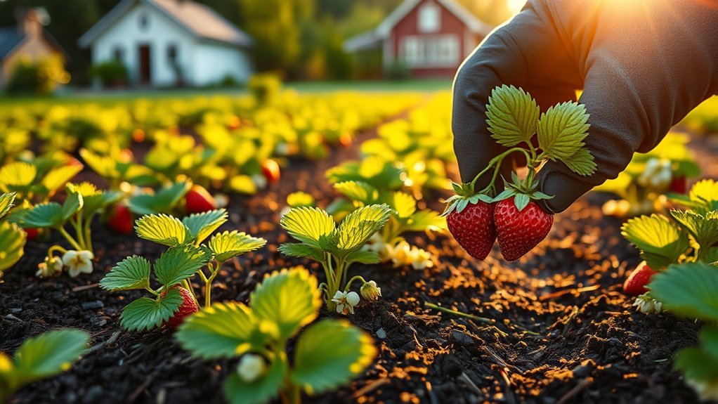 plant strawberries in spring