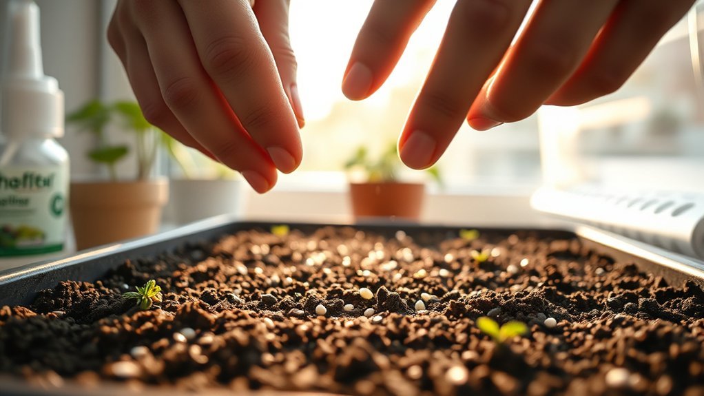 plant strawberry seeds indoors