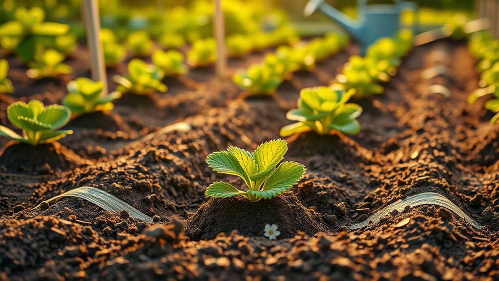 proper strawberry plant spacing