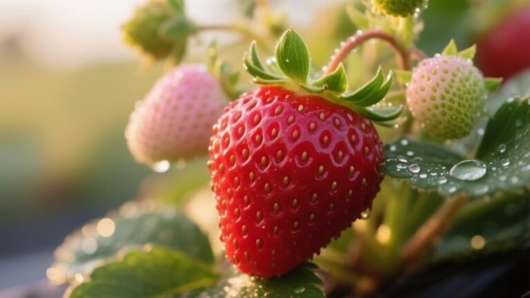 ripe strawberries are vibrant