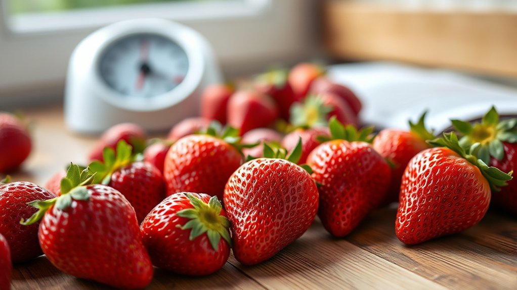 ripeness influences strawberry calories
