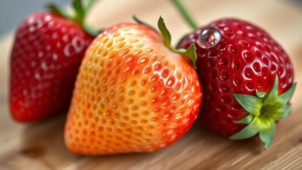 ripeness reduces strawberry acidity