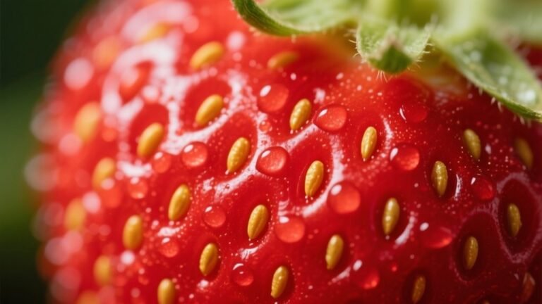 seeds on strawberry surface