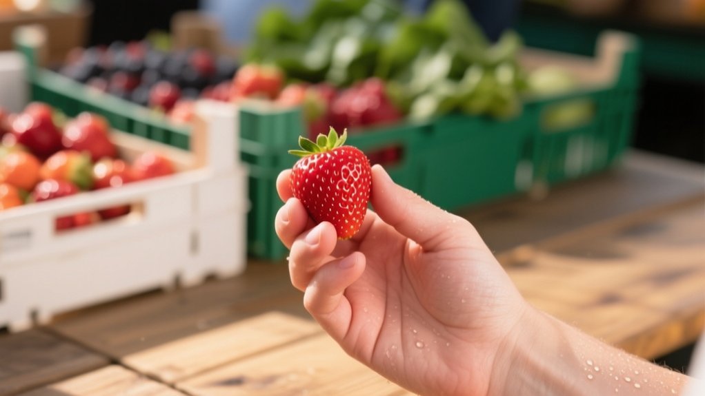 selecting the ideal strawberry