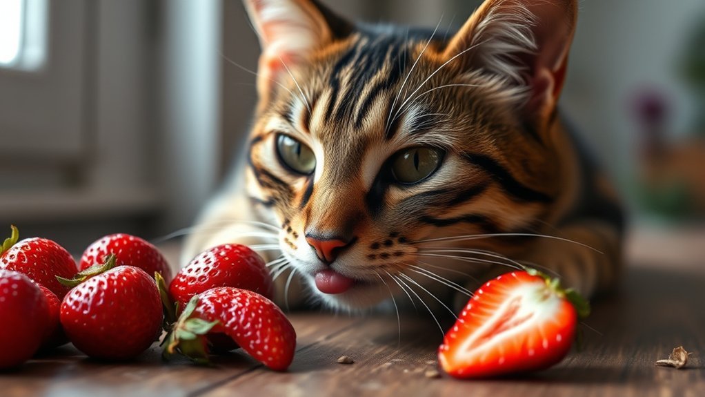 signs of cat strawberry allergy