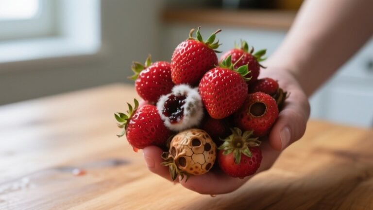 spoiled mushy discolored fruit