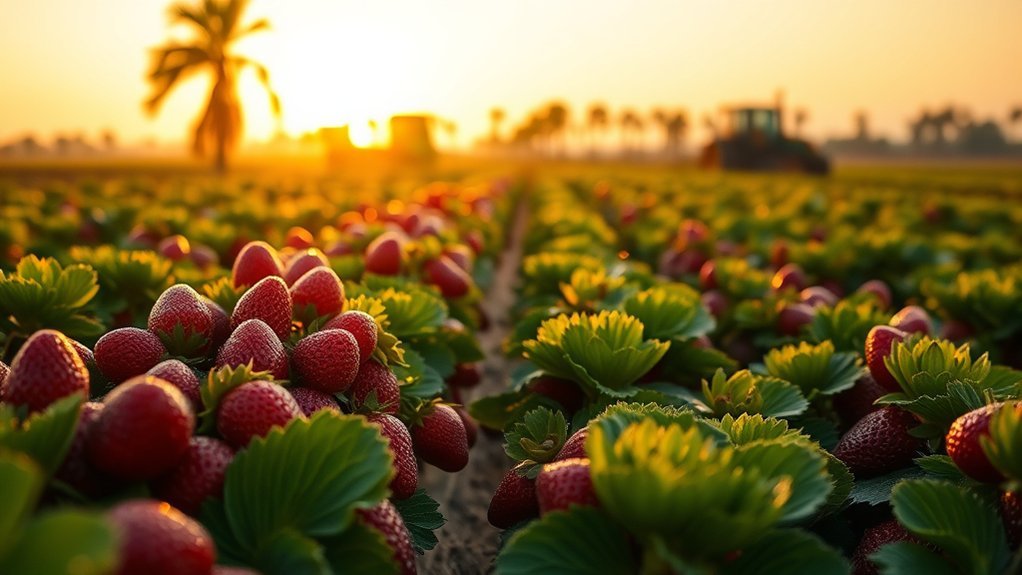 steady florida strawberry production